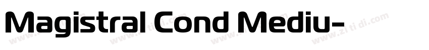 Magistral Cond Mediu字体转换